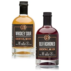 Daniel’s Broiler Cocktail Mixer Collection: Old Fashioned & Whiskey Sour. Straight from our Steakhouse. Just Add Spirits & Garnish, Craft Cocktail Mixers made in Small Batches (2/375 ml bottles)