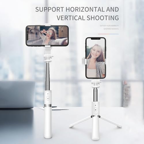 Trípode para teléfono móvil con soporte de mano retráctil para vlogging y video 7
