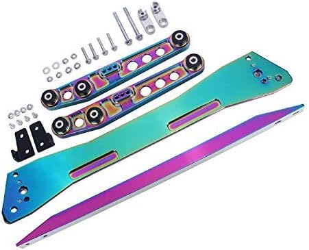 AOKAILI Al Rear Control Arm Subframe Brace Tie Bar Fit 94-01 Integra/92-95 Civic