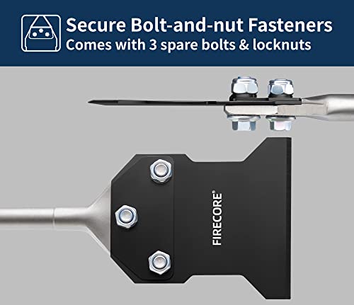 Sds Plus Floor Scraper With Spare Bolts And Nuts, Firecore 4 Inch X 10 Inch Rustproof Tile Removal Tool Thinset Remover Chisel Bits For Rotary Hammer Drill, Flooring Adhesives Remover Fs23410B #TOP4
