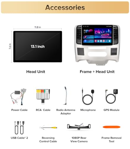 AINAVITO 13.1" 8 Core 6+128GB Car Radio for Dodge Ram 1500/2500/3500 09-12 - image 9