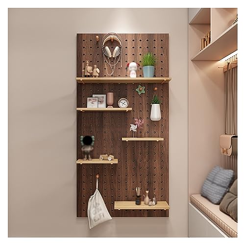 Genérico Estante de Pared para Herramientas, Taladro, Juego de Llaves, Tablero Perforado de Madera, Almacenamiento de Pared, Organizador de Pared de Paneles Perforados, Kit de exhibición de almacenam