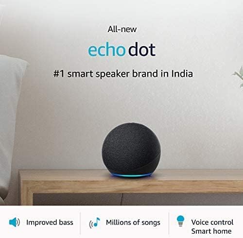 Certified Refurbished Echo Dot (4th Gen, 2020 release)| Smart speaker with Alexa (Black)