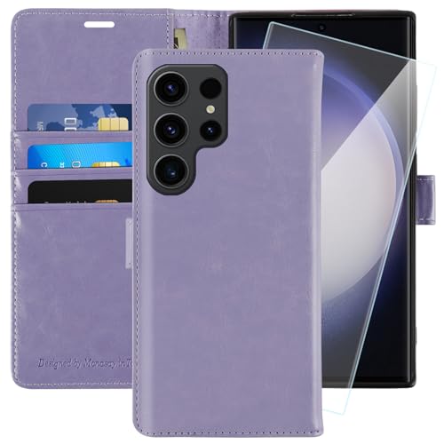 Coque Portefeuille Galaxy S23 Ultra Cuir PU Anti-Rayures