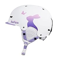 kufun スキー  スノーボード こども スノボー 調整可能　ヘルメット Amazon | kufun スキー ヘルメット スノーボード キッズ スノボ
