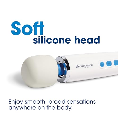 Image of Magic Wand Mini - Ultimate Massage & Relaxation - Cordless, Travel-Friendly Multi-Speed Personal Handheld Wand Vibrator for Women, Men, & Couples - Body-Safe Silicone Head & Flexible Neck - HV-135