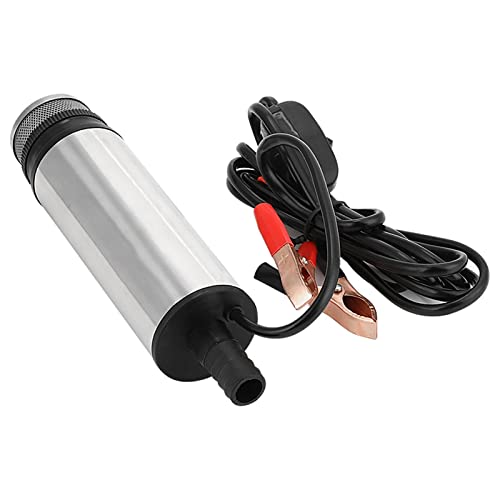 Bomba de agua de diafragma autocebante 51MM 30L/min 12V 24V DC Electric Submersible Fuel Transfer Pump For Diesel Oil Water 12 24 V Industrial Grade Pump (Size : Clip 24V)