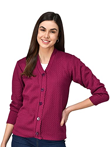 Image of eKools Women's Winterwear Woolen Sweater Cardigans
