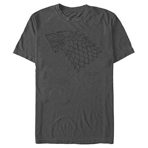 Men s Game of Thrones House Stark Direwolf T-Shirt - Charcoal - Large