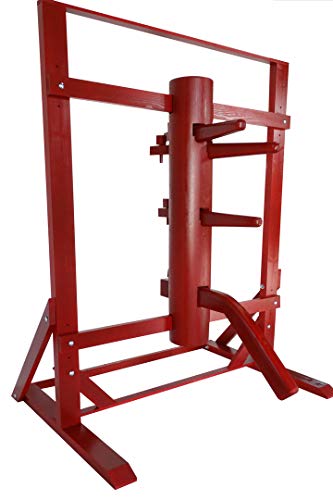 Wing Chun Wooden Dummy with Frame and Legs Cherry Color
