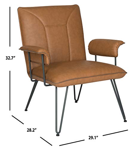 Sillón plegable cuerina color camel miniatura 3