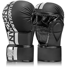 MMA Gloves Open Palm Sparring & Grappling Mitts,Martial Arts for Men & Women,Combat Sports,MMA, Boxing, Muay Thai, Kickboxing