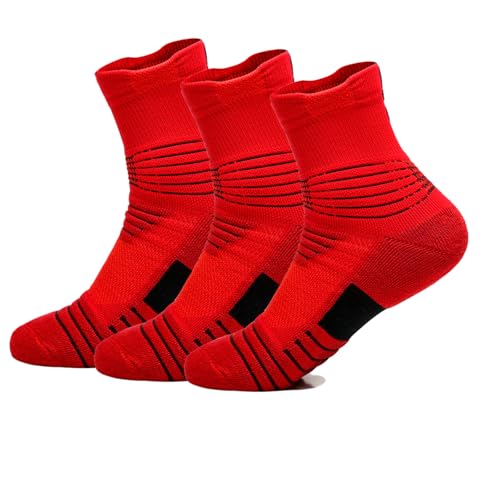 Image of Basketball Socks Compression Cushion Thick Cycling Socks Athletic Crew Socks for Men Women Boys