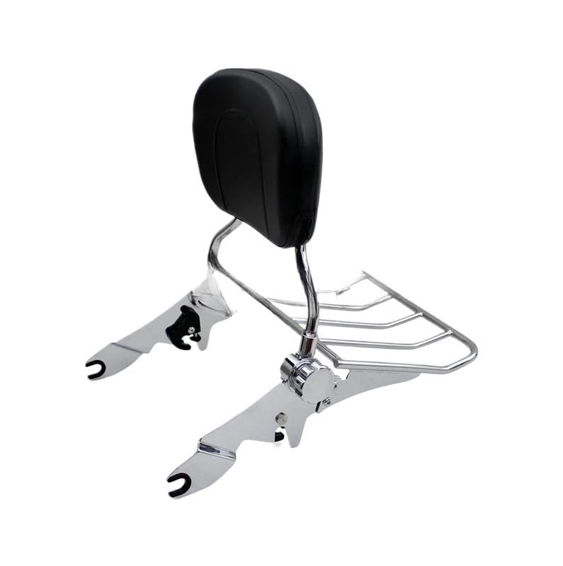 Support porte-bagages moto réglable et dossier amovible FLHT FLTR