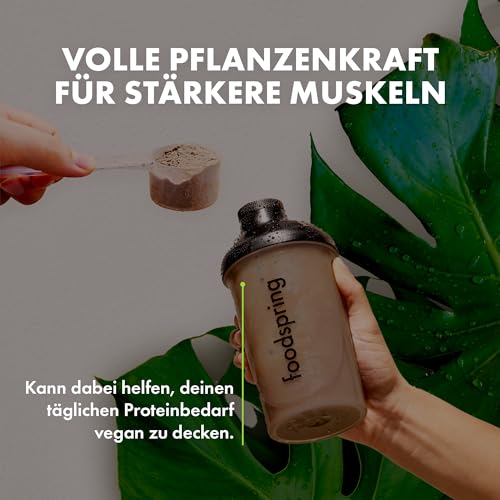 Schoko-Proteinpulver foodspring Vegan Protein Pulver mit 20g Protein