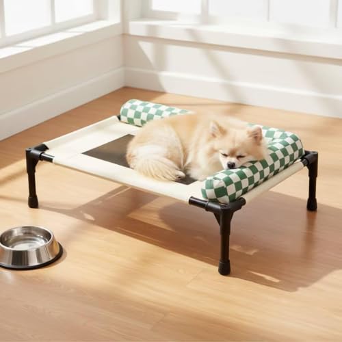 Lit surélevé pour chien M et chat niche confortable extérieur - 6
