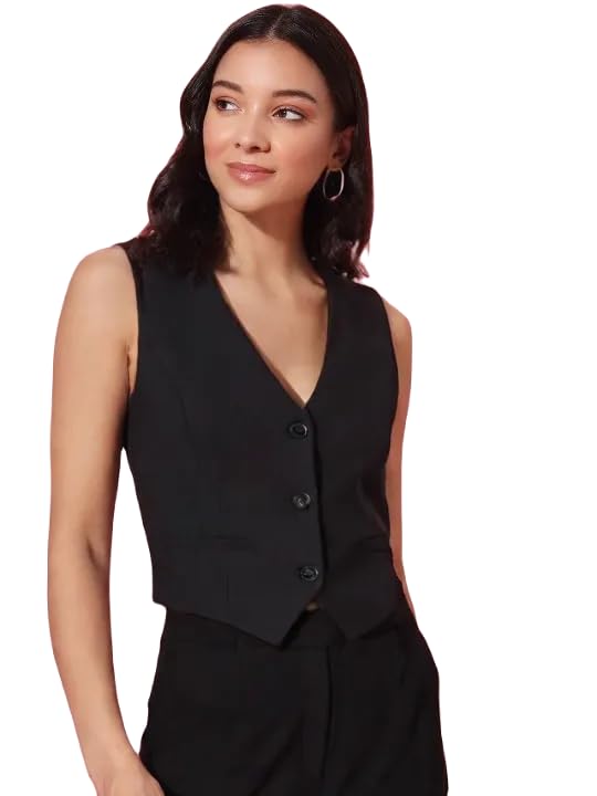 WaistCoat,RegularFit WaistCoat,Black WaistCoat,Cotton Blend WaistCoat,Casual WaistCoat,Office Wear WaistCoat,Women WaistCoat,WaistCoat11.-image-21