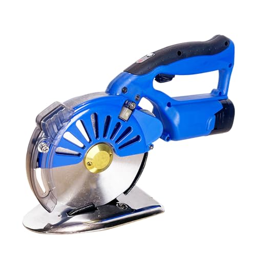 Coupe-Tissage, Coupe-Tissage Rotatif 125mm, Hauteur de Coupe 40mm, Coupe-rotative électrique sans Fil, Ciseaux électriques à Vitesse réglable, pour Tissu de Coupe et Coton