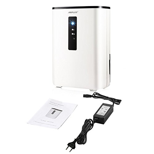 Deshumidificador de aire - AIRPLUS, Deshumidificador Portátil Inteligente 2.5L 65W 110-240V, Deshumidificador de Aire Doméstico con Semiconductor Desecante de Aire, para Absorber la Humedad y Purificar el Aire, Secadora portátil de la Refrigeración