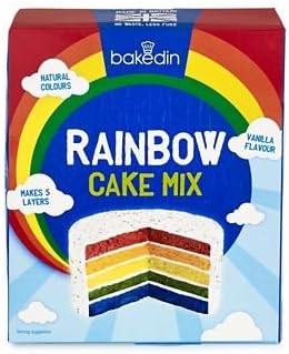 BakedIn 5 Layer Rainbow Cake Mix 610g