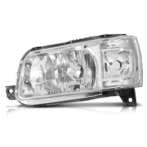 Par Farol Uno Fiorino 2005 A 2013 Máscara Cromada