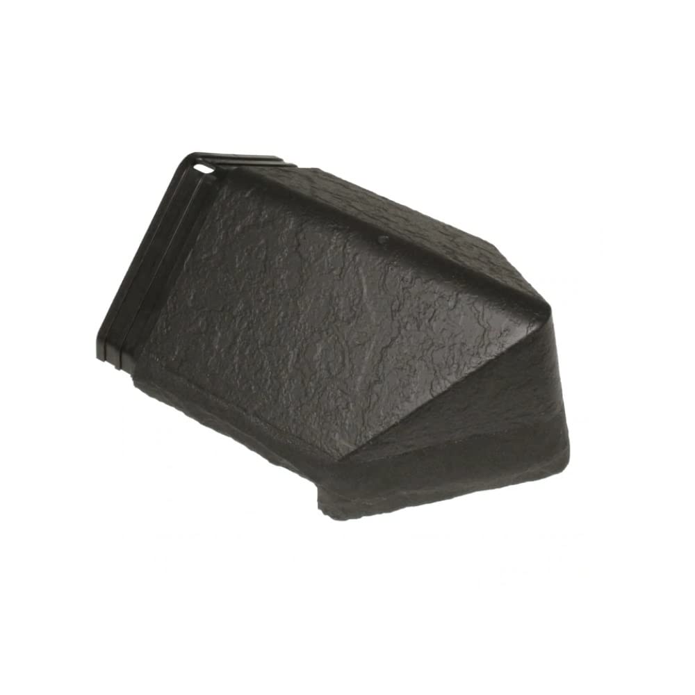 Envirotile Plastic Roof Tiles - Hip End Cap - Anthracite Grey - Slate Effect Finish