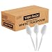 Settings Cutlery Tea Spoons 1000 Count Disposable Plastic White