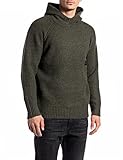 RECYCLED HAIRY BLEND - 5 gg Replay Herren UK8511 Kapuzenpullover, 950 Olive, XL