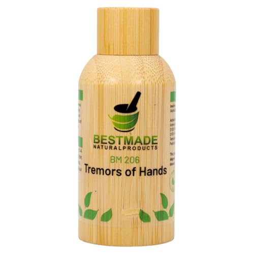 Bestmade Tremors of Hands Natural Support BM206 - Use for Tremor Support, Hand Tremors from Aging, Tiredness, Stress, Muscle Rigidity & Slowed Movement, Easy to Use, Drink with Water, 30mL Drops
