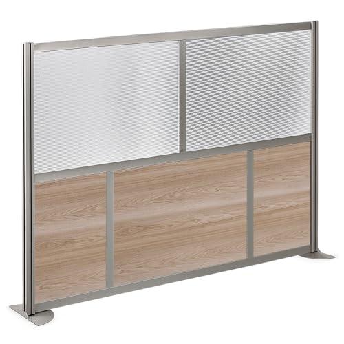 NBF-Office-Partitions-Cubicle-Privacy-Panel-Wall-Divider-Modern-Room-Separator-with-Quick-Assembly-Indoor-Laminate-Free-Standing-Portable-Room-Divider-Panel-52-H-x-73-W-Espresso NBF Office Partitions Cubicle Privacy Panel Wall Divider Modern Room Separator with Quick Assembly Indoor Laminate Free Standing Portable Room Divider Panel 52 H x 73 W Espresso
