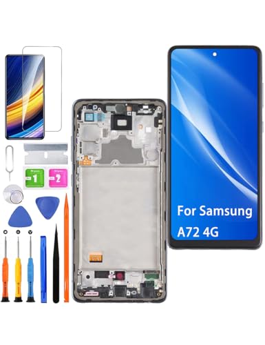 Kit de rechange écran pour Samsung Galaxy A72 4G bloc complet LCD noir