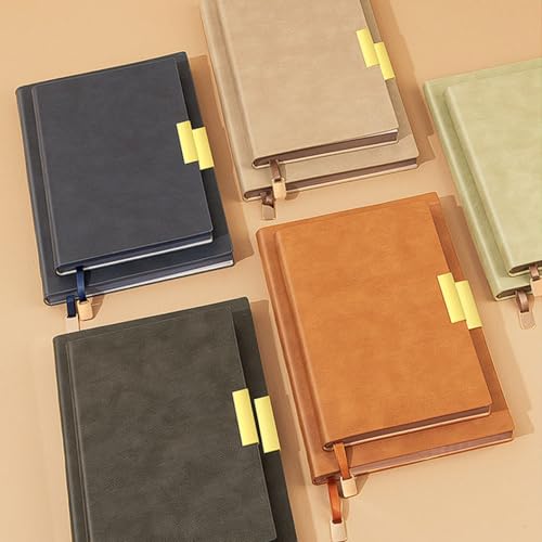 Carnet de notes en cuir imperméable A5 pour réunion de bureau - 4