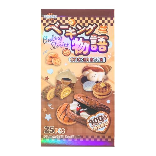 Image of Girl's Japanese Retro Sticker Book, Food and Daily Life Theme - 700+ Cute Old Showa Style Foodie Stickers, for DIY Scrapbooking Journaling Handbook Decoration