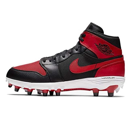 Nike Jordan 1 TD MID Mens Soccer-Shoes AR5604-061_10.5 - Black/Varsity-Red