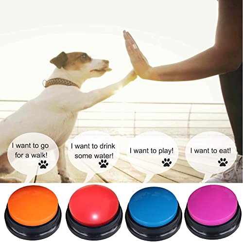 Frqntkpa 10 Color Voice Recording Button, Dog Buttons For Communication Pet Training Buzzer, 30 Second Record & Playback, Funny Gift For Study Office Home Wtih Whire And Coffee #TOP3