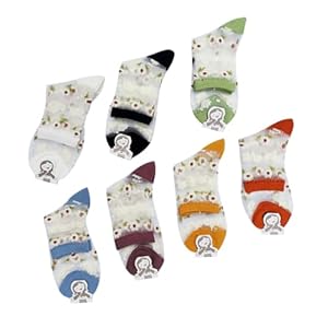 SOIMISS 7 Paar Dames Sokken Damessokken En Kousen Vrouwen Sokken Transparante Sokken Enkelsokken Vrouwen Ultradunne Sokken Elastische Korte Sokken Miss Zomer Kleine Madeliefje