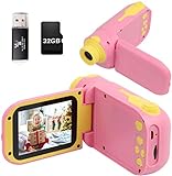 🎁 【Einzigartige DV Kinderkamera】 Diese Mini DV Kinderkamera ist süß. Mit 5,0 Megapixeln wurde die Definition der Fotos erheblich verbessert. Ihre Kinder können problemlos Fotos aufnehmen und Videos aufnehmen. Es bringt Kinder dazu, mehr Fantasie im Gebrauch zu üben und den Spaß der Natur zu erleben.