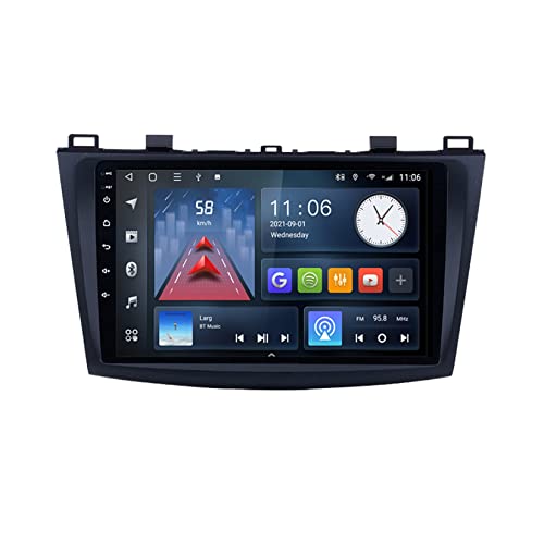 Car Audio 2 Din 9 Pulgadas Car Radio para Mazda 3 2004-2009 Android 10 2 DIN Audio Video Player FM/RDS Radio GPS Navegación Respaldo Car...