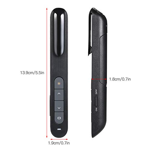 yeacher 2.4 ghz sem fio powerpoint apresentador apresentação ponteiro ppt clicker com receptor usb 1