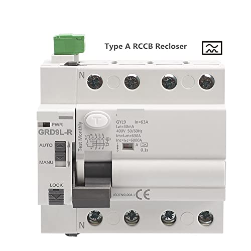 RCCB Réenclencheur automatique 4P 40A Type A pour tableau électrique biphasé - 2