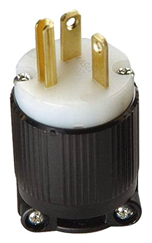 NEMA 5-20 Grounding Plug, 20A 125V AC, 2 Pole 3 Wire, cUL Listed (6)