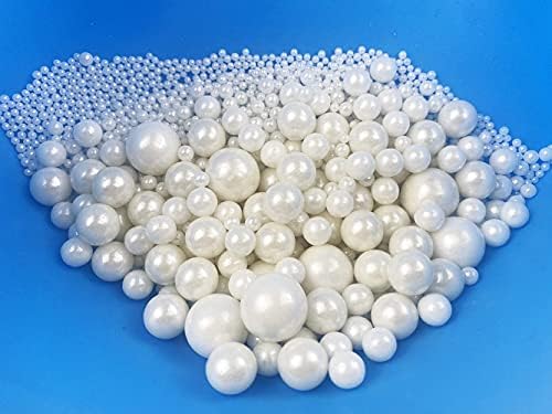 Sprinkles White Sugar Pearls candy 85g/ 3oz, Cupcake Cake Topper mix Sprinkles for Baking Manvscakes Jimmies Cookie Crystal Decorating Nonpareils