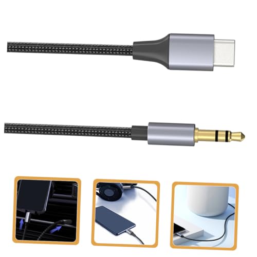 Adaptador de audio Type C cable para altavoces de coche y auriculares 5