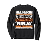 Helferin Metalloberflächenbearbeitung Multitasking Ninja lus Sweatshirt