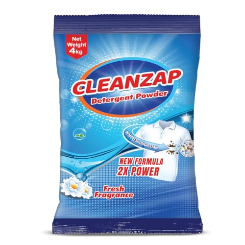 CLEANZAP DETERGENT POWDER 4Kg | Refreshing Floral Fragrance | Washing Powder | 2X Powered Formula | Dissolves Easily | Suitable for all machines | (B0CP1YSZ7S) Amazon Price History, Amazon Price Tracker