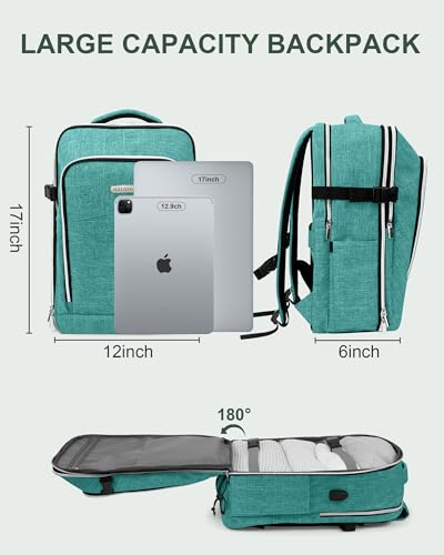 Personal Item Travel Carry On Luggage Backpack for Women Men Flight Approved Casual Weekender Laptop Bag for College Business Outdoors Hiking Water Resistant Lightweight Daypack with USB Charging Port2