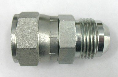 AF 6504-06-06 - 3/8 Female JIC (9/16''-18 Threads) X 3/8 Male JIC (9/16''-18 Threads) Swivel