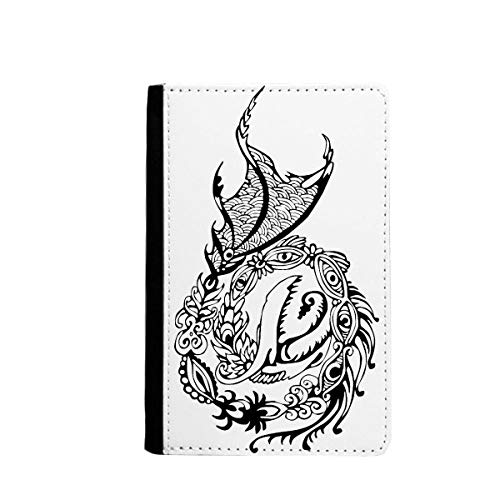 Porte-passeport traditionnel de la Chine dragon et porte-cartes de haute qualité
