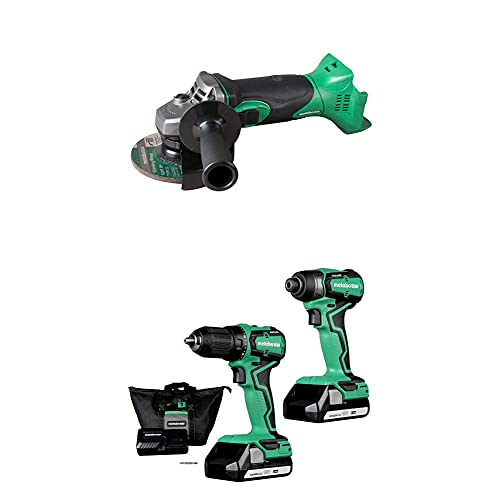 Metabo HPT G18DSL2Q4 18V MultiVolt 4-1/2-Inch Cordless Angle Grinder w/ 18V Combo Kit