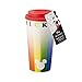 Mickey Rainbow: Plastic Lidded Mug: Mickey Rainbow